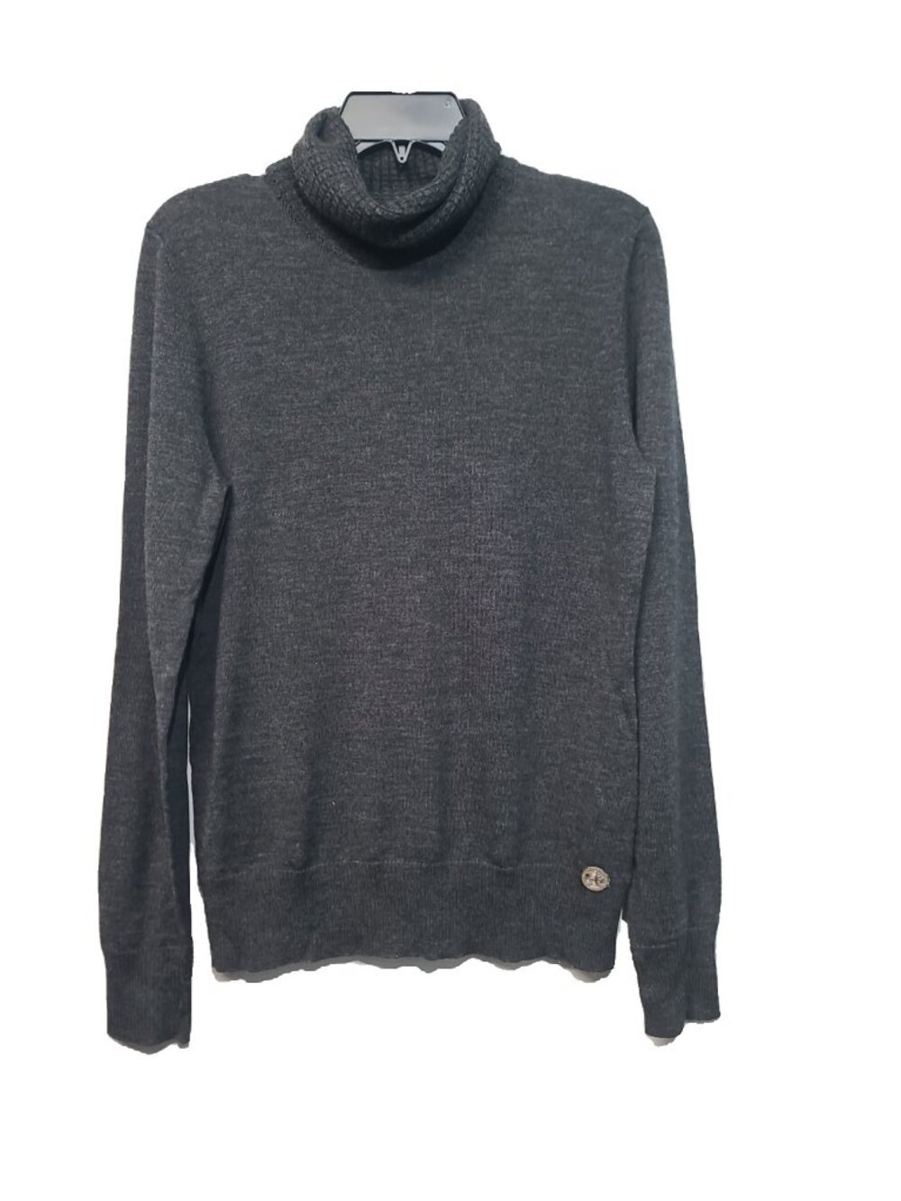 Tory Burch Sables Turtleneck Sweater L Gray NWT